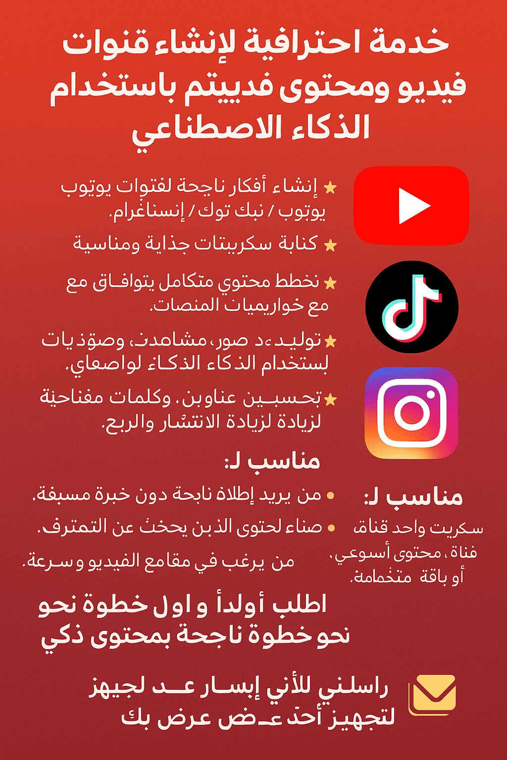 انشاء فيدوهات وقنوات